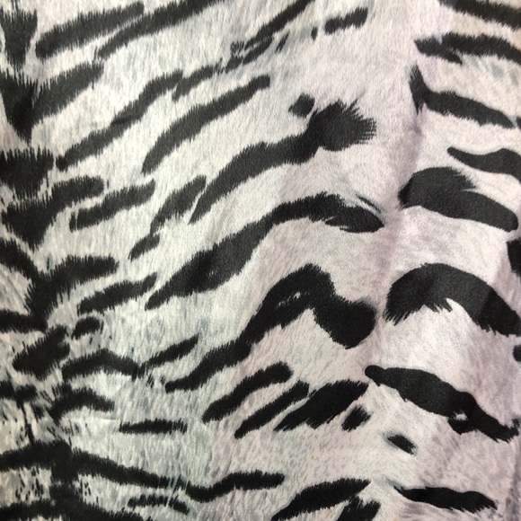 COOGI Woman’s Plus Animal Print Satin Woven Short Sleeve Dress Size 3X - Picture 8 of 14